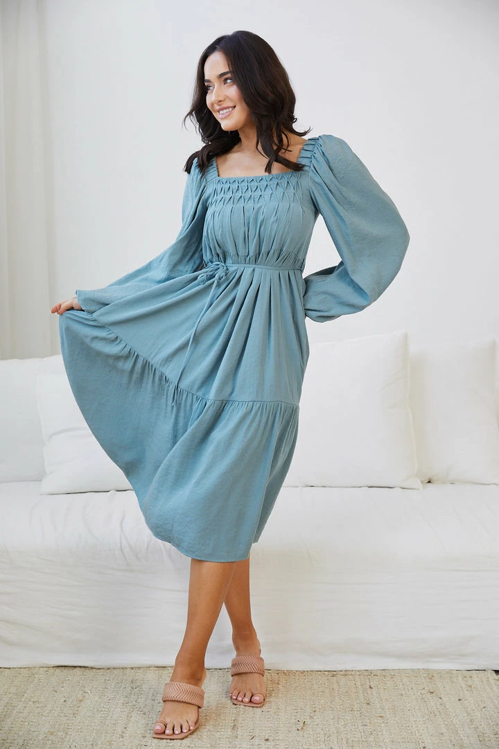 Style Box Klarie Dress - Teal 7 Style Box Klarie Dress - Teal
