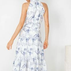Qtrend Fashion PTY LTD Kobi Dress - Blue Floral CLOTHING
