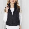 Qtrend Fashion PTY LTD Kristellita Puffer Vest - Black CLOTHING