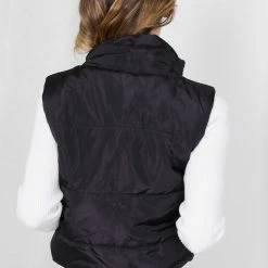Qtrend Fashion PTY LTD Kristellita Puffer Vest - Black CLOTHING