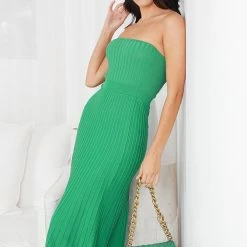 YH & Co (Chloe Yip) Kyrie Knit Dress - Green