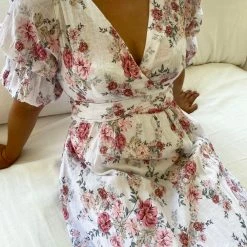 Damor CLOTHING Lyrica Dress - White Floral