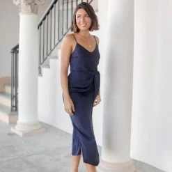 White Closet Laguna Dress - Navy CLOTHING 12 White Closet Laguna Dress - Navy CLOTHING