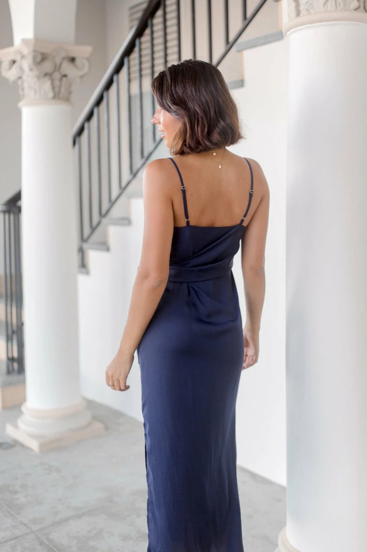 White Closet Laguna Dress - Navy CLOTHING 5 White Closet Laguna Dress - Navy CLOTHING