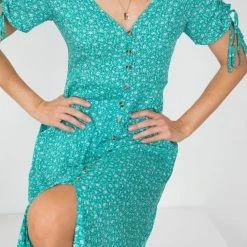 Style Box Larkin Dress - Green Print