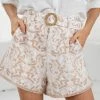 GDS Candace Shorts - Cream Print CLOTHING 2 GDS Candace Shorts - Cream Print CLOTHING