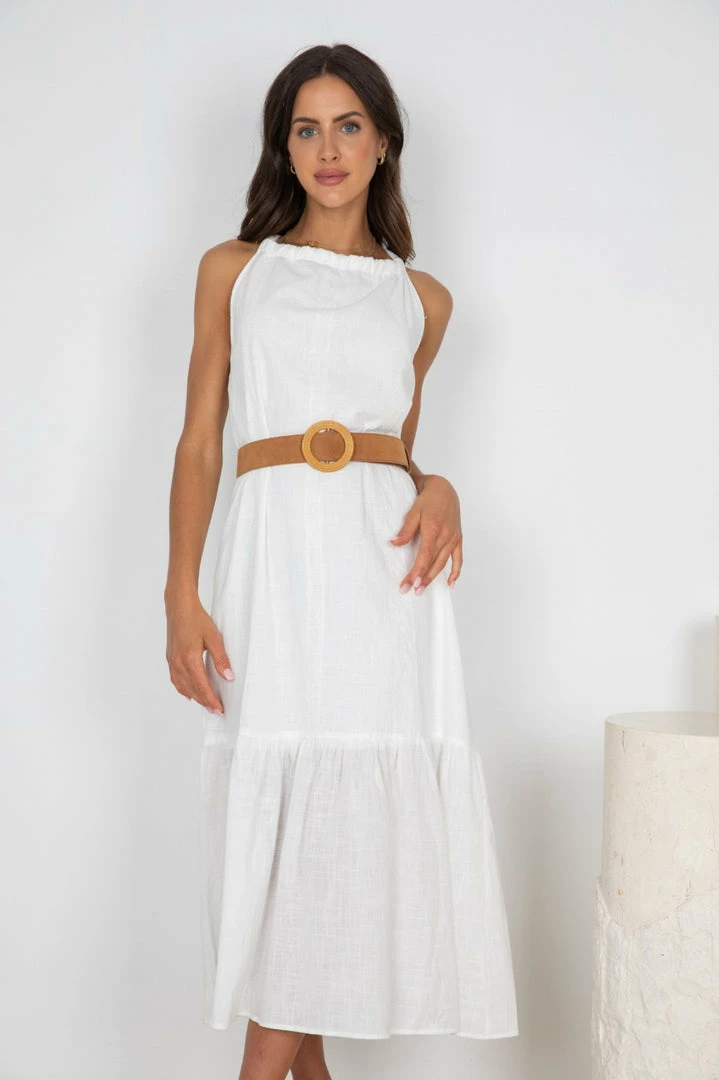 Reverse Layton Dress - White CLOTHING 6 Reverse Layton Dress - White CLOTHING