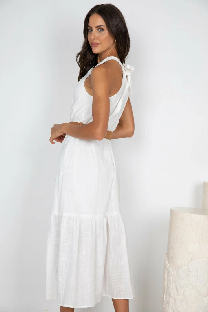Reverse Layton Dress - White CLOTHING 5 Reverse Layton Dress - White CLOTHING