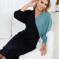 Style Box CLOTHING Leanora Dress - Black Multi