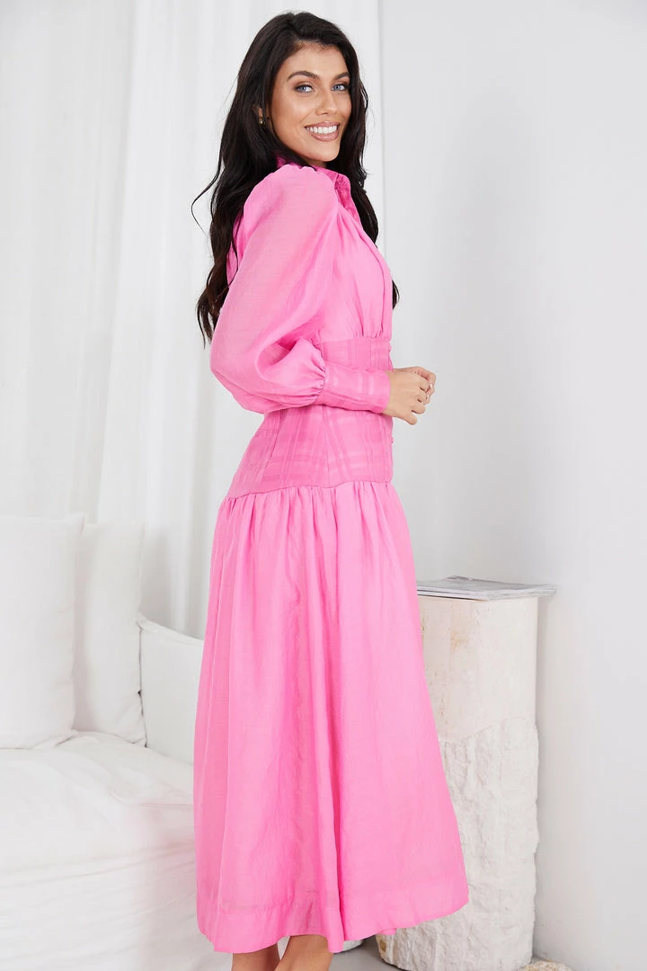 WeLove Fashion Lenni Dress - Pink 5 WeLove Fashion Lenni Dress - Pink