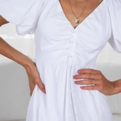 Pink Diamond Leola Dress - White CLOTHING 12 Pink Diamond Leola Dress - White CLOTHING