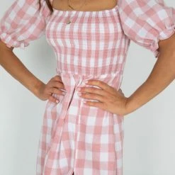 YH & Co (Chloe Yip) Lettice Dress - Pink Gingham
