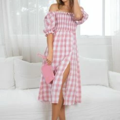 YH & Co (Chloe Yip) Lettice Dress - Pink Gingham