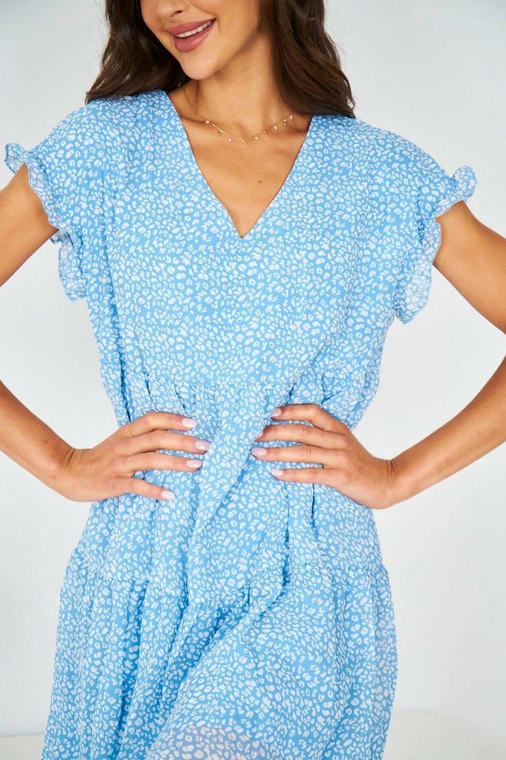 HQ Fashion Loida Dress - Blue Print 9 HQ Fashion Loida Dress - Blue Print