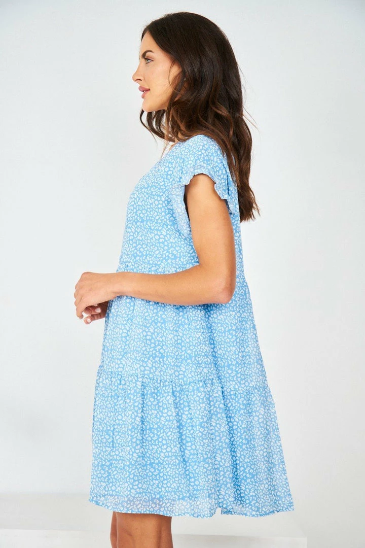 HQ Fashion Loida Dress - Blue Print 5 HQ Fashion Loida Dress - Blue Print