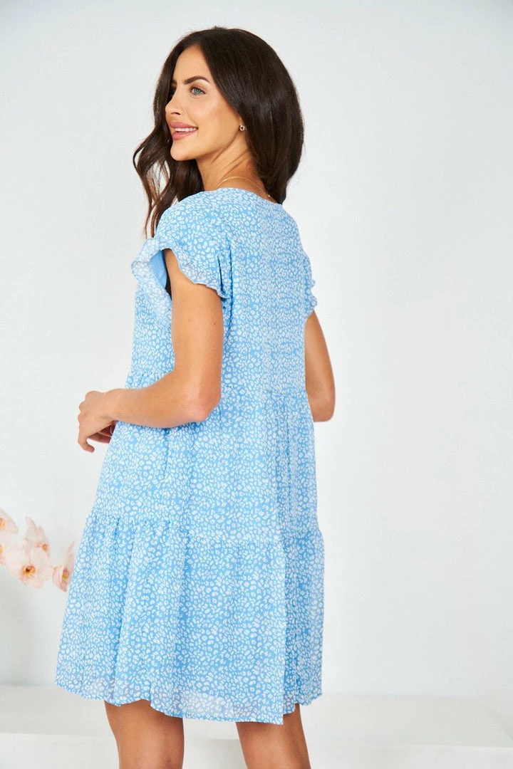 HQ Fashion Loida Dress - Blue Print 4 HQ Fashion Loida Dress - Blue Print