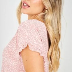 HQ Fashion Loida Dress - Pink Print 12 HQ Fashion Loida Dress - Pink Print