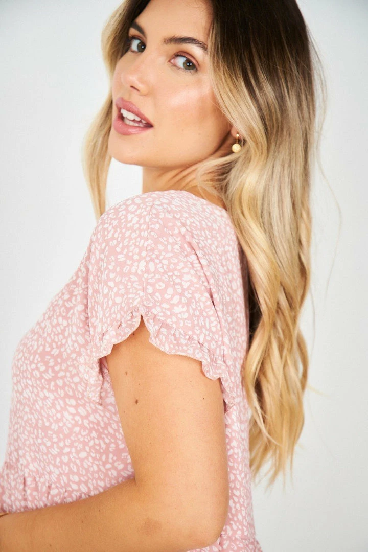 HQ Fashion Loida Dress - Pink Print 7 HQ Fashion Loida Dress - Pink Print