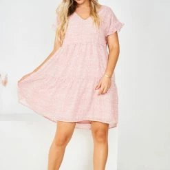 HQ Fashion Loida Dress - Pink Print 11 HQ Fashion Loida Dress - Pink Print