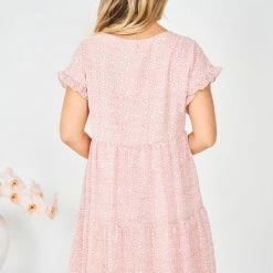 HQ Fashion Loida Dress - Pink Print