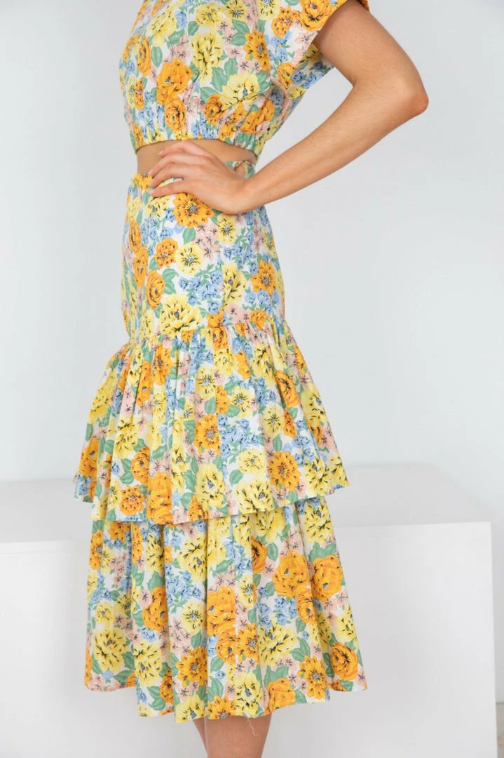 Sassy Hills Fashion Loreta Skirt - Floral Print CLOTHING 5 Sassy Hills Fashion Loreta Skirt - Floral Print CLOTHING