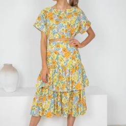 Sassy Hills Fashion CLOTHING Loreta Top - Floral Print