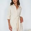 YH & Co (Chloe Yip) Lorrie Dress - Beige CLOTHING 2 YH & Co (Chloe Yip) Lorrie Dress - Beige CLOTHING