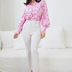 Style Box CLOTHING Lotte Shirt - Pink Print