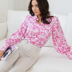Style Box CLOTHING Lotte Shirt - Pink Print