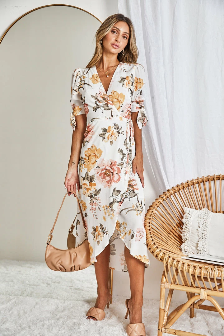 Desire CLOTHING Louise Dress - White Floral 7 Desire CLOTHING Louise Dress - White Floral