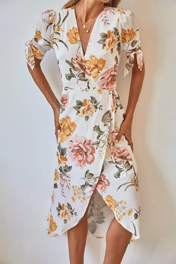 Desire CLOTHING Louise Dress - White Floral 3 Desire CLOTHING Louise Dress - White Floral