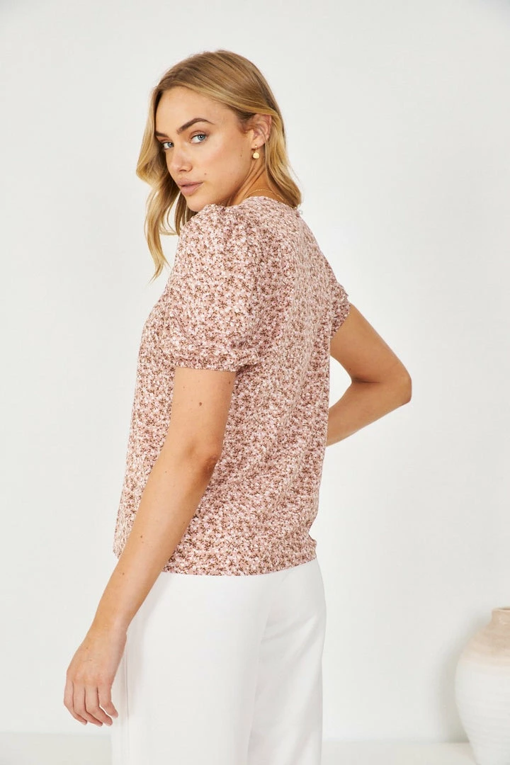 HQ Fashion Lucena Top - Pink Floral 4 HQ Fashion Lucena Top - Pink Floral