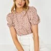 HQ Fashion Lucena Top - Pink Floral 1 HQ Fashion Lucena Top - Pink Floral
