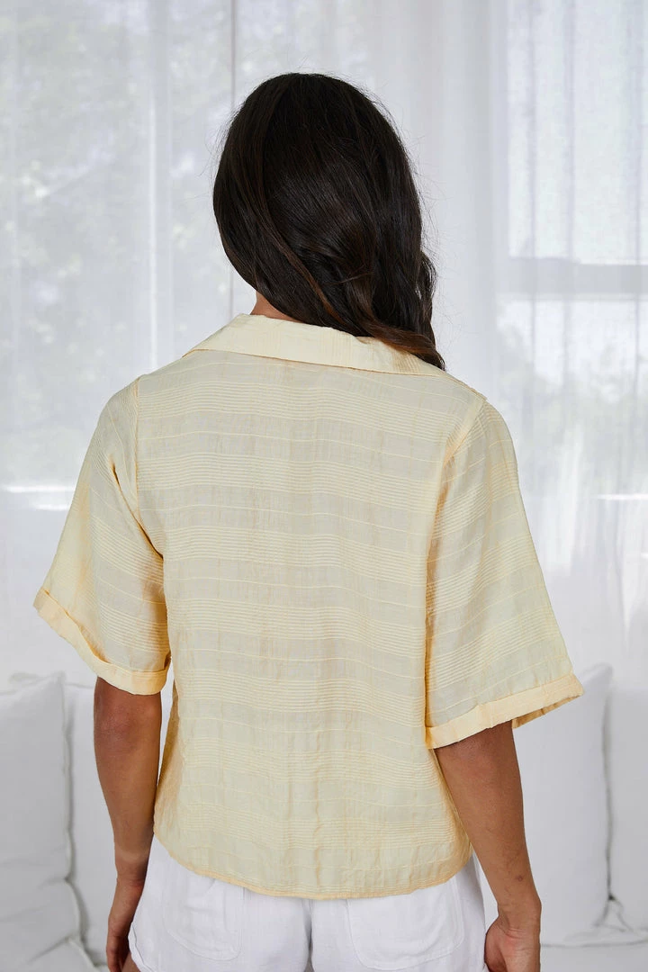 White Closet Lucias Shirt - Yellow 4 White Closet Lucias Shirt - Yellow