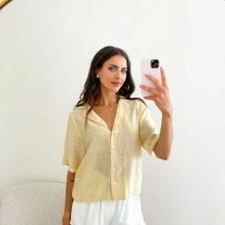 White Closet Lucias Shirt - Yellow 12 White Closet Lucias Shirt - Yellow