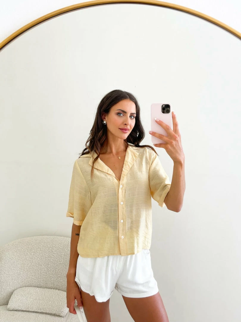 White Closet Lucias Shirt - Yellow 7 White Closet Lucias Shirt - Yellow