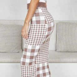 Style Box Lucrezia Skirt - Mocha Gingham CLOTHING