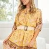 HQ Fashion Luisyana Dress - Yellow Print CLOTHING 2 HQ Fashion Luisyana Dress - Yellow Print CLOTHING