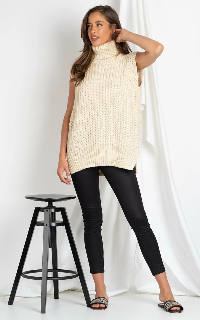 YH & Co (Chloe Yip) Emmeline Knit - Beige CLOTHING 4 YH & Co (Chloe Yip) Emmeline Knit - Beige CLOTHING