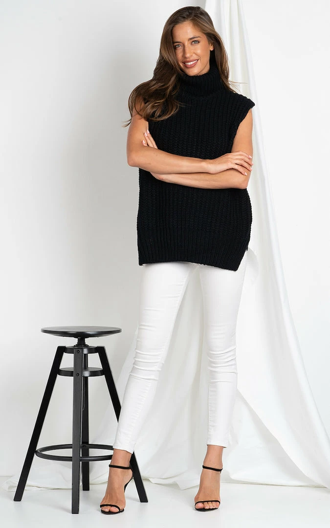 YH & Co (Chloe Yip) Emmeline Knit - Black CLOTHING 5 YH & Co (Chloe Yip) Emmeline Knit - Black CLOTHING