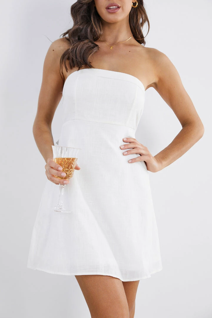 Reverse Lyana Dress - White CLOTHING 7 Reverse Lyana Dress - White CLOTHING