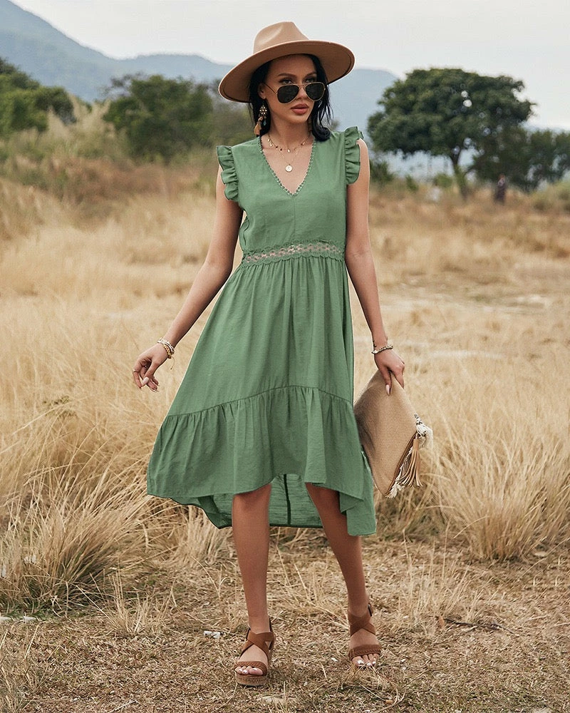 Mutig CLOTHING Dulcibella Dress - Sage 5 Mutig CLOTHING Dulcibella Dress - Sage