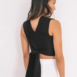 YH & Co (Chloe Yip) Madelynn Wrap - Black CLOTHING