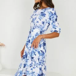 Damor Madrie Dress - Blue Floral CLOTHING