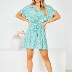 HQ Fashion Makarina Dress - Sage Polka 12 HQ Fashion Makarina Dress - Sage Polka