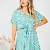 HQ Fashion Makarina Dress - Sage Polka