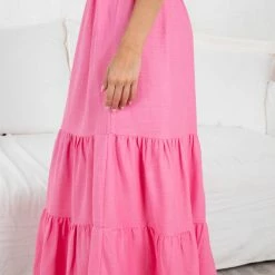 Pink Diamond Mala Skirt - Pink