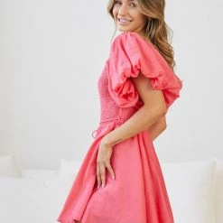 Pink Diamond CLOTHING Malira Dress - Pink