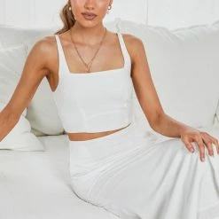 Style Box Maria Rosa Top - White