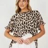 Miracle Fashion CLOTHING Marianella Top - Leopard Print